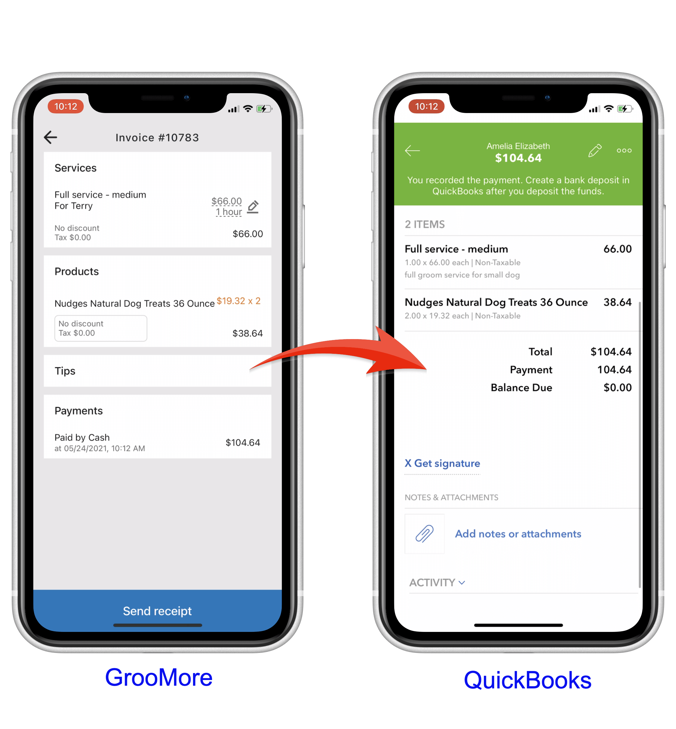 QuickBooks sync